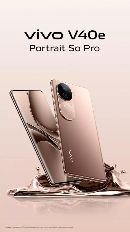Vivo V40 5G Smartphone (Lotus Purple, 8GB RAM, 256GB Storage)